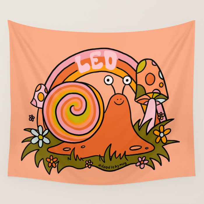 Leo Snail Wall Tapestry Gallery Image 4