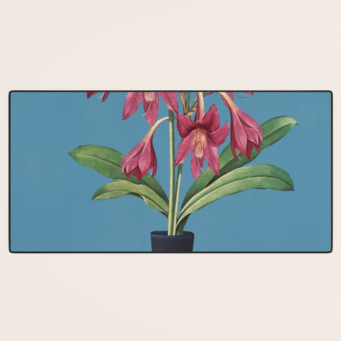 Flowers in Black Vase 1 Desk Mat Gallery Image 3