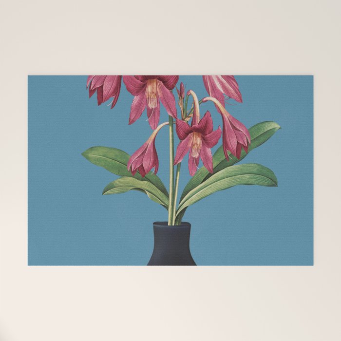 Flowers in Black Vase 1 Welcome Mat Gallery Image 1