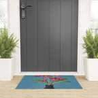 Flowers in Black Vase 1 Welcome Mat Gallery Image 3