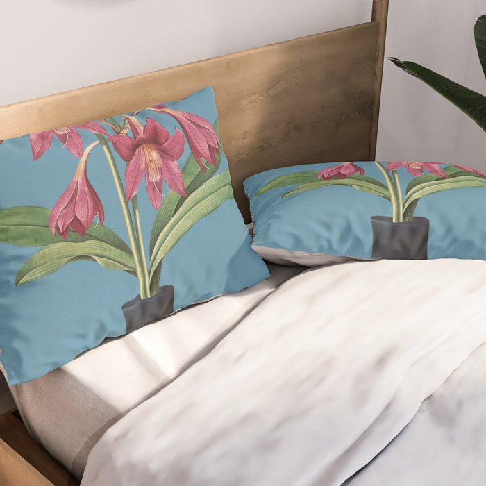Flowers in Black Vase 1 Pillow Sham Gallery Image 2