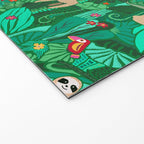 Sloths in the Emerald Jungle Pattern Welcome Mat Gallery Image 2