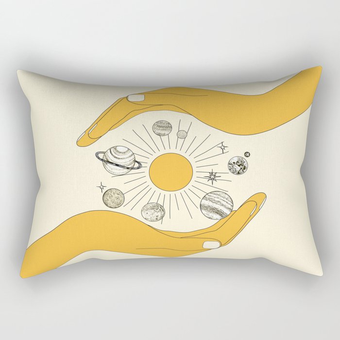 The Universe in Your Hands Rectangular Pillow Gallery Image 2