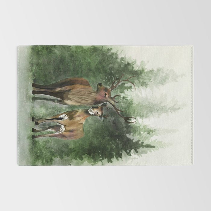 Deers in the Forest Rug Gallery Image 2