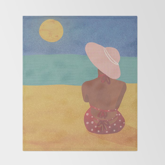 Golden Hour of Summer Throw Blanket Gallery Image 2