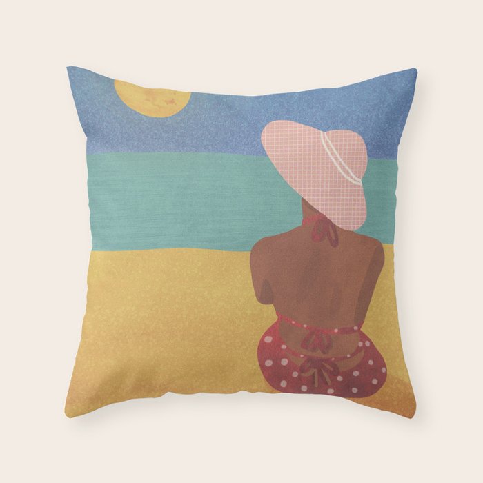 Golden Hour of Summer Throw Pillow Gallery Image 1