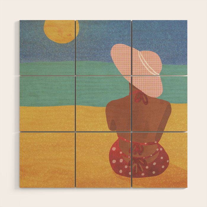 Golden Hour of Summer Wood Wall Art Gallery Image 1