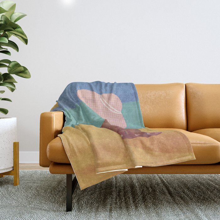 Golden Hour of Summer Throw Blanket Gallery Image 1