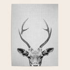 Deer - Black & White Poster Gallery Image 4