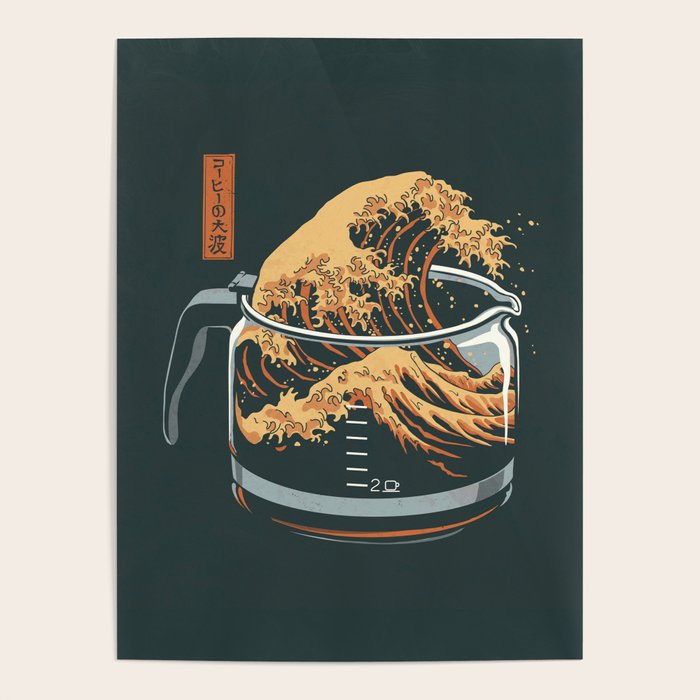 The Great Wave of Coffee Poster Gallery Image 1