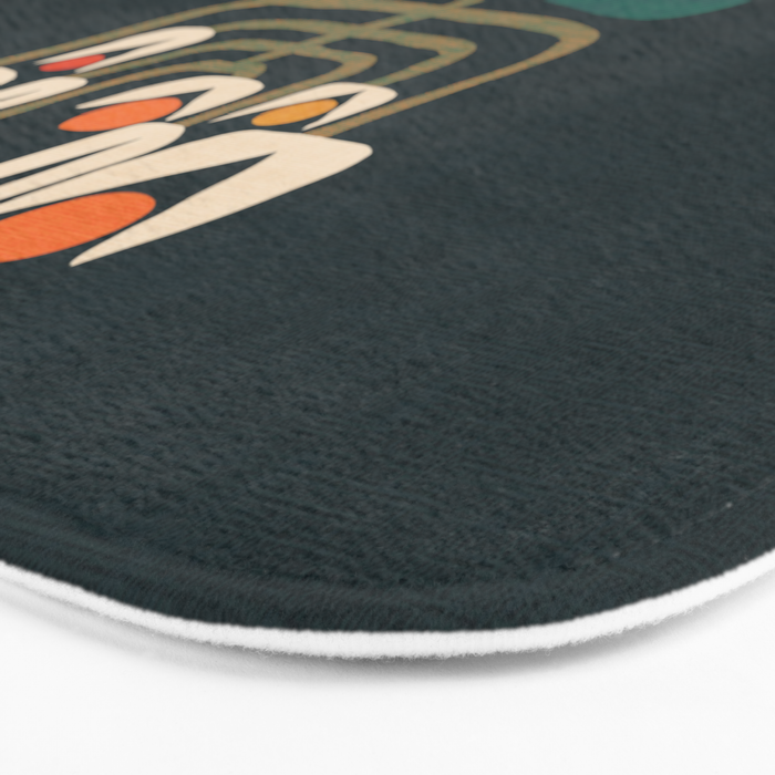 Retro botany Bath Mat Gallery Image 3