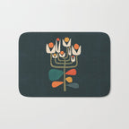 Retro botany Bath Mat Gallery Image 1