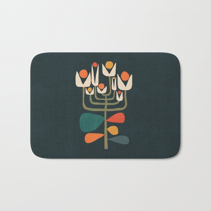 Retro botany Bath Mat Gallery Image 1