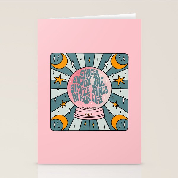 Cancer Crystal Ball Stationery Card Gallery Image 2