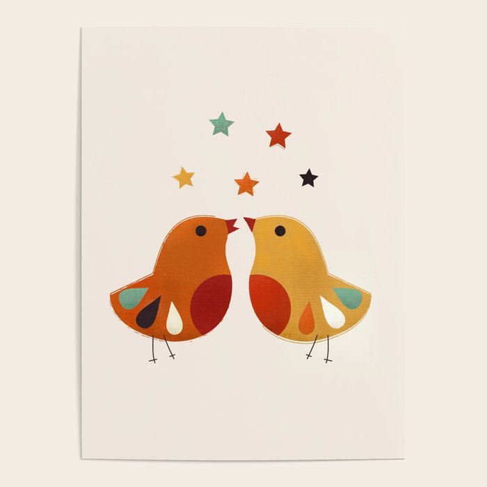 Little Festive Birds Poster Gallery Image 1