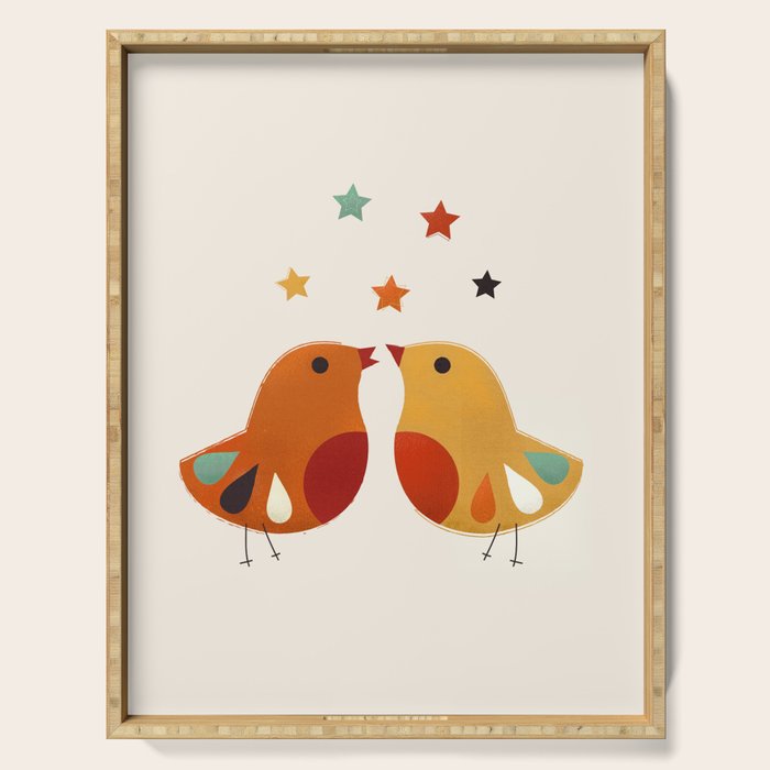 Little Festive Birds Serving Tray Gallery Image 1