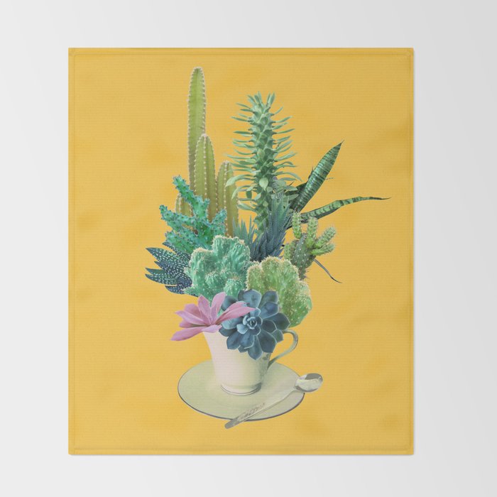 Arid garden Throw Blanket Gallery Image 2