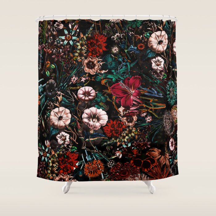 Night Garden XXVII Shower Curtain Gallery Image 1