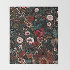 Night Garden XXVII Throw Blanket Gallery Image 2