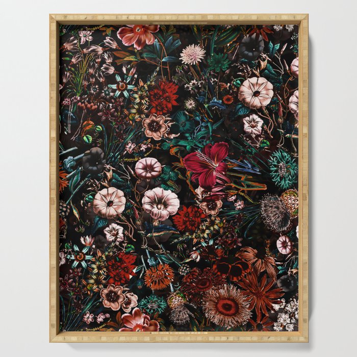 Night Garden XXVII Serving Tray Gallery Image 1