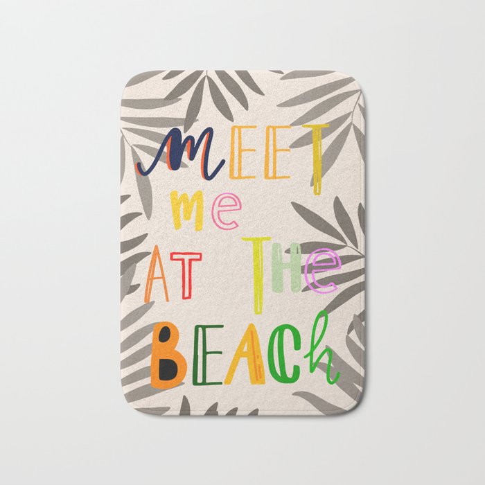Meet Me at the Beach 2 Bath Mat Gallery Image 1