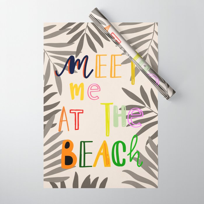 Meet Me at the Beach 2 Wrapping Paper Gallery Image 1