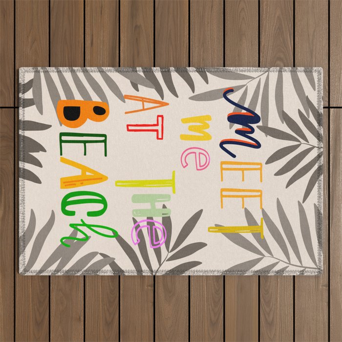 Meet Me at the Beach 2 Outdoor Rug Gallery Image 1