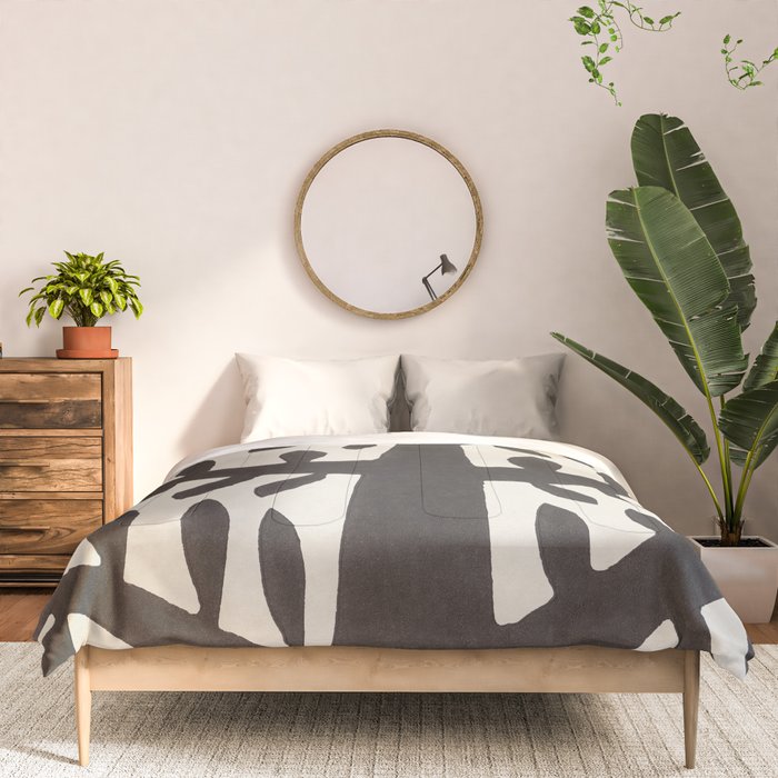 Linocut Tree #2 Comforter Gallery Image 3