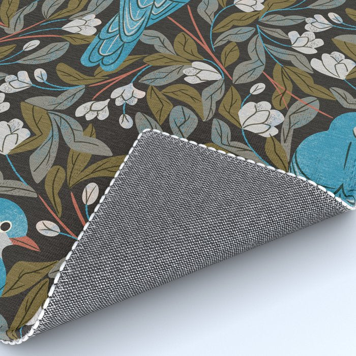 Bluebird and Apple Blossoms Rug Gallery Image 4