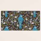 Bluebird and Apple Blossoms Desk Mat Gallery Image 3
