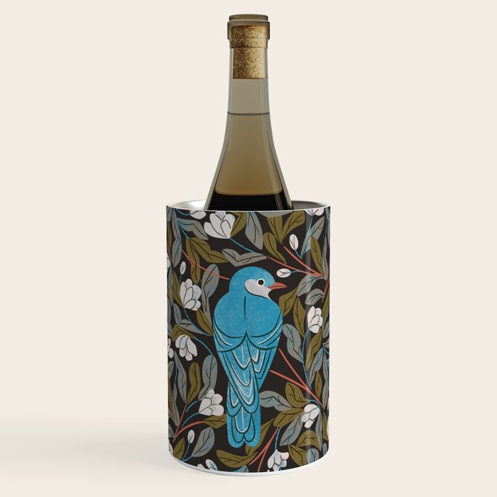 Bluebird and Apple Blossoms Wine Chiller Gallery Image 1