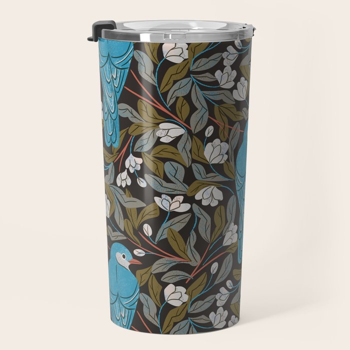 Bluebird and Apple Blossoms Travel Mug Gallery Image 3