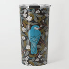 Bluebird and Apple Blossoms Travel Mug Gallery Image 1