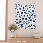 animal print (navy) Wall Tapestry Gallery Image 2