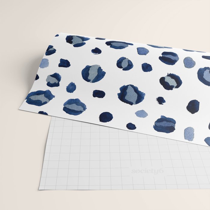animal print (navy) Wrapping Paper Gallery Image 2
