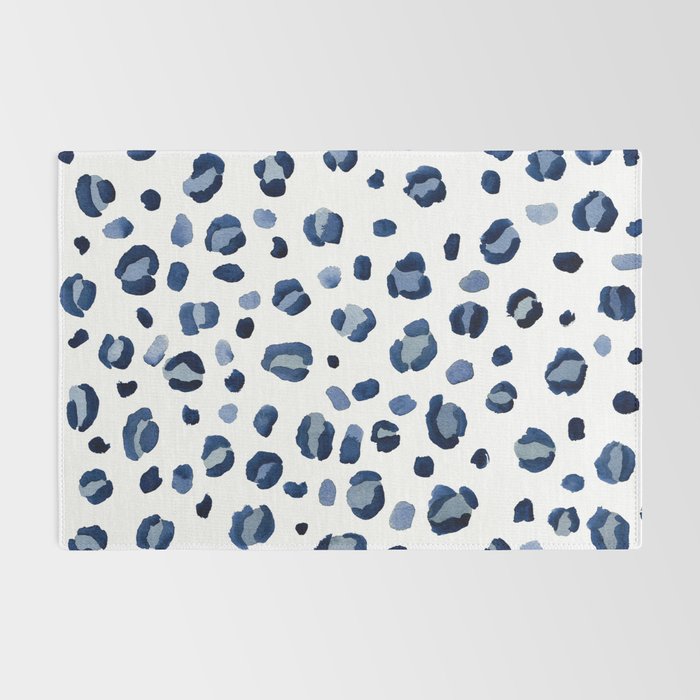 animal print (navy) Rug Gallery Image 2