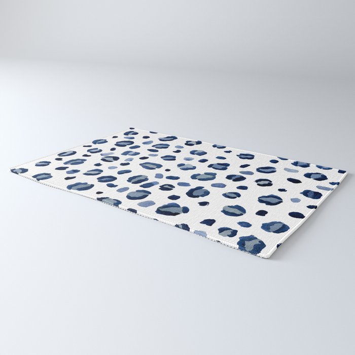 animal print (navy) Rug Gallery Image 3