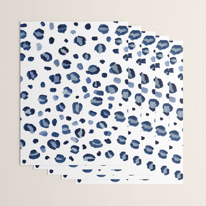 animal print (navy) Wrapping Paper Gallery Image 3