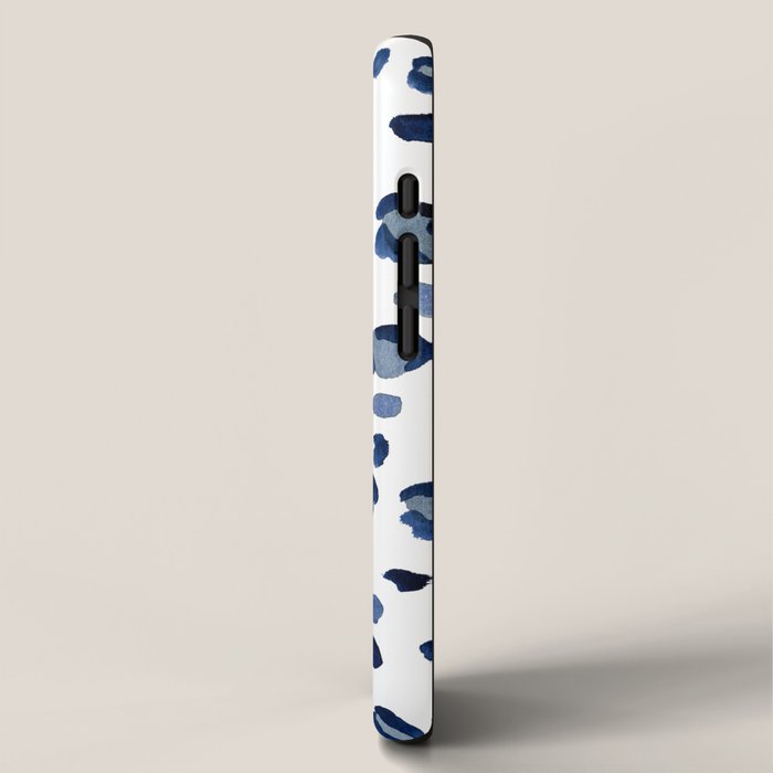 animal print (navy) iPhone Case Gallery Image 2