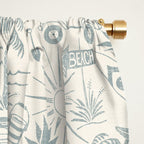 Baja - faded blue Window Curtain Gallery Image 2