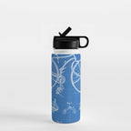 Bicycle Patent - Cyclling Art - Blueprint Water Bottle Gallery Image 1