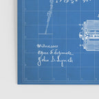 Bicycle Patent - Cyclling Art - Blueprint Poster Gallery Image 3