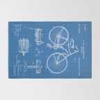 Bicycle Patent - Cyclling Art - Blueprint Rug Gallery Image 2