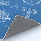 Bicycle Patent - Cyclling Art - Blueprint Rug Gallery Image 4