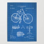 Bicycle Patent - Cyclling Art - Blueprint Poster Gallery Image 4