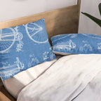 Bicycle Patent - Cyclling Art - Blueprint Pillow Sham Gallery Image 2