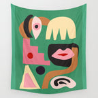 Abstract Shapes Modern Art 7 Wall Tapestry Gallery Image 4