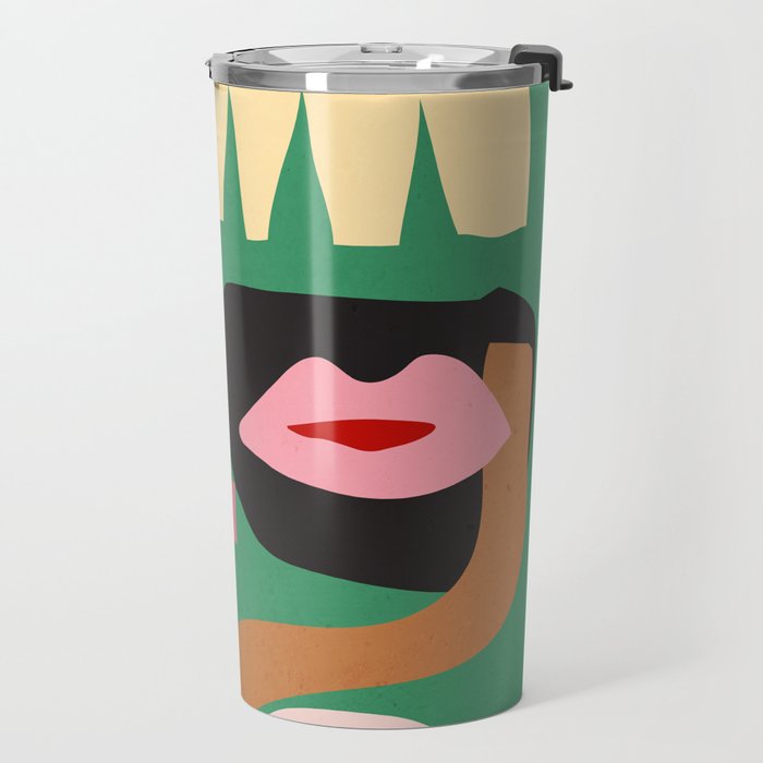 Abstract Shapes Modern Art 7 Travel Mug Gallery Image 2