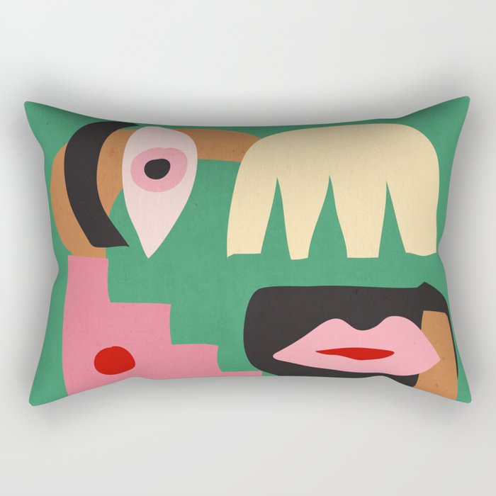 Abstract Shapes Modern Art 7 Rectangular Pillow Gallery Image 2