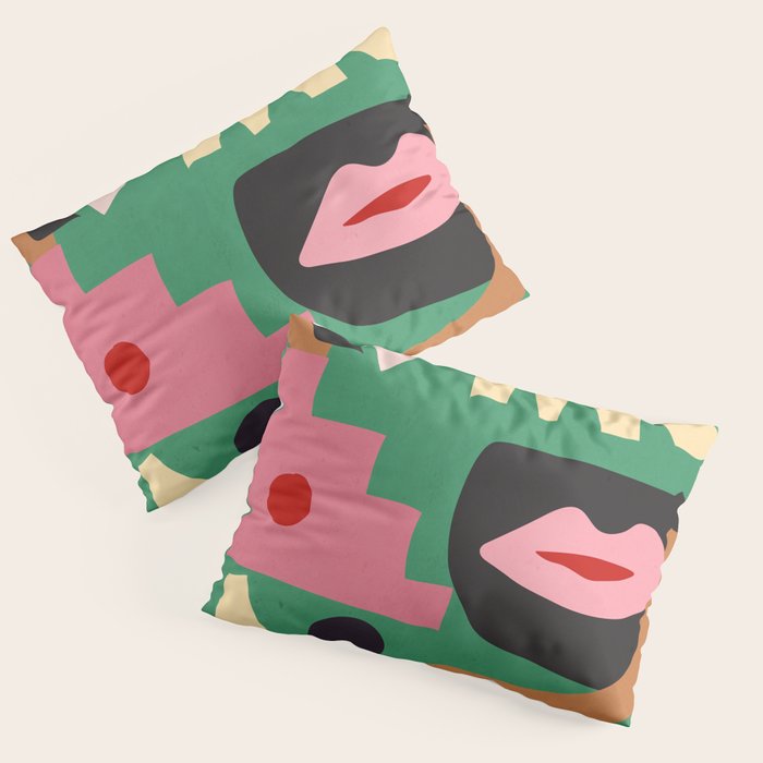 Abstract Shapes Modern Art 7 Pillow Sham Gallery Image 3